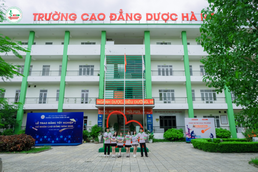 Không gian học tập xanh - sạch - đẹp tại Cao đẳng Dược Hà Nội