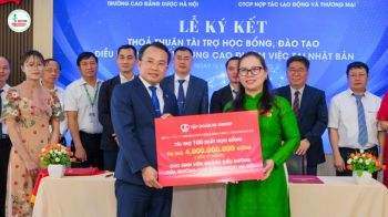Ký kết tài trợ 100 suất học bổng trị giá 4 tỷ đồng cho sinh viên điều dưỡng làm việc tại Nhật Bản