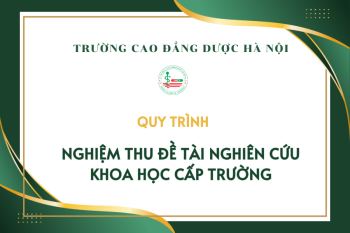 Quy trình nghiệm thu đề tài nghiên cứu khoa học cấp trường