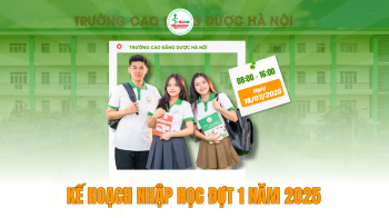 Thông báo kế hoạch nhập học đợt 1 đối với thí sinh trúng tuyển cao đẳng chính quy năm 2025 theo phương thức xét tuyển học bạ THPT