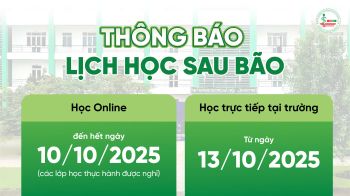Thông báo lịch học bù sau bão số 11
