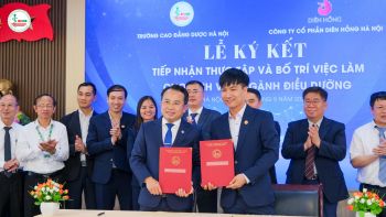 Ký kết hợp tác toàn diện giữa Cao đẳng Dược Hà Nội và Công ty Cổ phần Diên Hồng Hà Nội