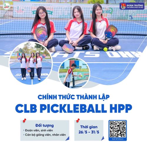 Thông báo tuyển thành viên Câu lạc bộ Pickleball HPP - Kết nối đam mê, lan tỏa năng lượng trẻ