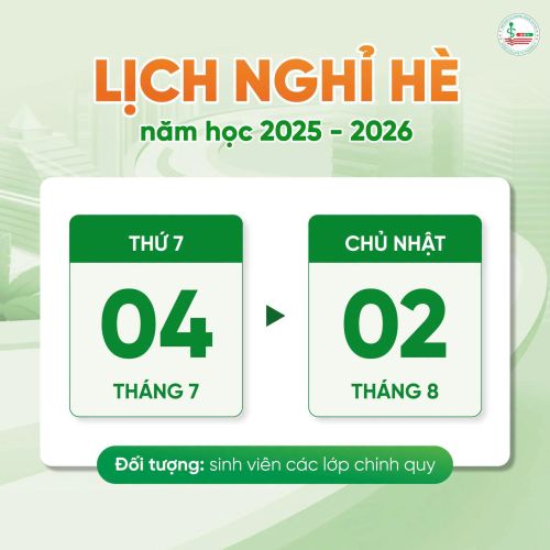 Thông báo thời gian nghỉ hè năm học 2025 - 2026