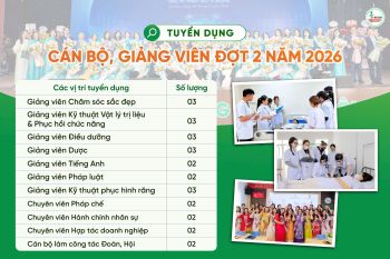 Trường Cao đẳng Dược Hà Nội thông báo tuyển dụng cán bộ, giảng viên năm 2026 - Đợt 2