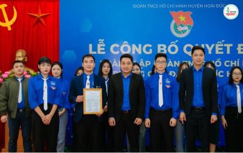Lễ công bố quyết định thành lập tổ chức Đoàn TNCS Hồ Chí Minh Trường Cao đẳng Dược Hà Nội