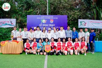 Tưng bừng khai mạc giải bóng đá nữ tranh cúp DHN lần thứ nhất năm 2024