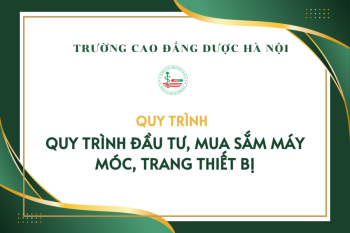 Quy trình Đầu tư, mua sắm máy móc, trang thiết bị