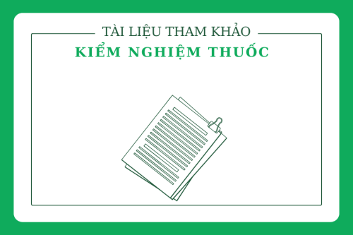 Tài liệu tham khảo Kiểm nghiệm thuốc
