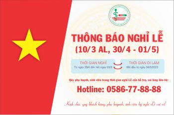 Thông báo nghỉ Lễ Giỗ tổ Hùng Vương, 30/4 và 01/5