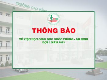 Thông báo học Giáo dục Quốc phòng - An ninh đợt 1 năm 2023