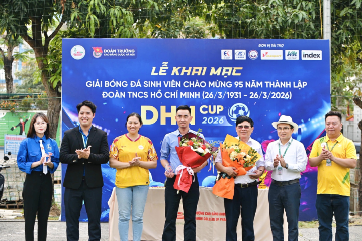 Lễ khai mạc Giải bóng đá sinh viên DHN Cup 2026: Khởi tranh sôi động, lan tỏa tinh thần thể thao học đường