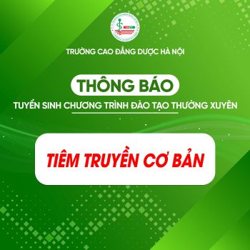 Thông báo tổ chức đào tạo thường xuyên chương trình tiêm truyền cơ bản