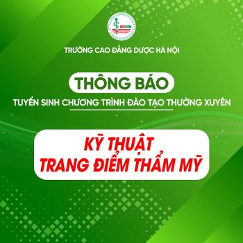 Thông báo tổ chức đào tạo thường xuyên Kỹ thuật viên trang điểm thẩm mỹ