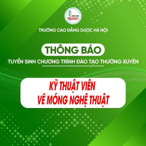 Thông báo tổ chức đào tạo thường xuyên Kỹ thuật viên vẽ móng nghệ thuật