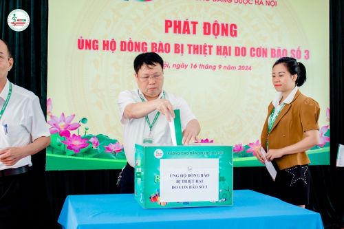 Cao đẳng Dược Hà Nội phát động ủng hộ sinh viên bị ảnh hưởng bởi bão số 3 Yagi