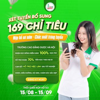 Trường Cao đẳng Dược Hà Nội xét tuyển bổ sung năm 2024