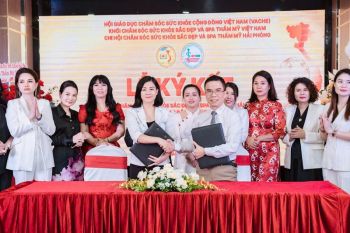 Cao đẳng Dược Hà Nội Ký kết hợp tác chiến lược với Chi hội Chăm sóc Sức khỏe Sắc đẹp và Spa Thẩm mỹ Hải Phòng