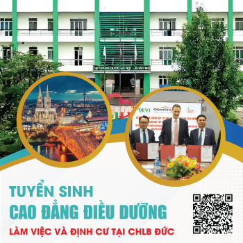Thông báo tuyển sinh Cao đẳng Điều dưỡng(Chương trình đào tạo định hướng làm việc, định cư tại CHLB Đức theo diện chuyển đổi, công nhận văn bằng)