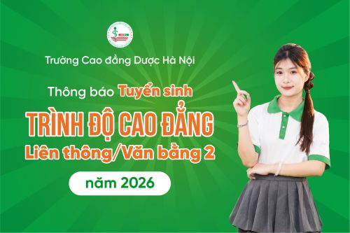 Thông báo tuyển sinh Cao đẳng liên thông, cao đẳng văn bằng 2 năm 2026